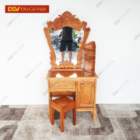 Bàn Trang Điểm Gỗ Gõ Đỏ Chạm Đẹp Giá Rẻ