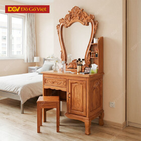 Bàn Trang Điểm Gỗ Gõ Đỏ Chạm Đẹp Giá Rẻ