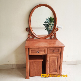 Bàn Trang Điểm Gỗ Hương Đá 1 Thùng Oval Thiên Nga Đẹp Giá Rẻ