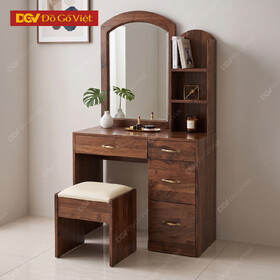 Bàn Trang Điểm Gỗ Óc Chó Thùng Gương Vòm Đẹp Giá Rẻ