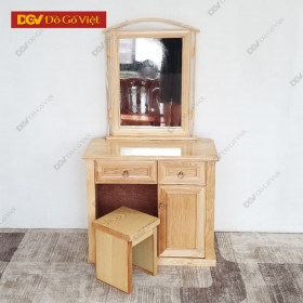 Bàn Trang Điểm Gỗ Sồi Nga Kính Vuông Đẹp Giá Rẻ