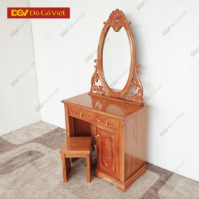 Bàn Trang Điểm Gỗ Xoan Đào Oval Thiên Nga Đẹp Giá Rẻ