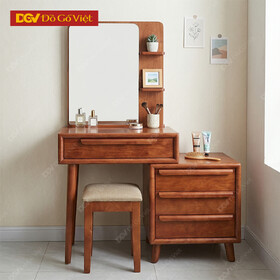 Bàn Trang Điểm Hiện Đại Gỗ Xoan Đào Tay Cong Mẫu Mới 2026