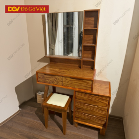 Bàn Trang Hiện Đại Điểm Gỗ Cẩm Có Ngăn Kéo Ngoài Tiện Lợi