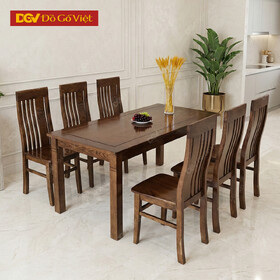 Bộ Bàn Ghế Gỗ Phòng Ăn Sồi Nga Hiện Đại Đẹp Giá Rẻ