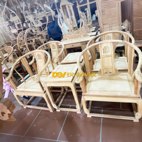 Bộ Bàn Ghế Minh Đế 3 Món Gỗ Gõ Đỏ Mộc Đẹp Rẻ