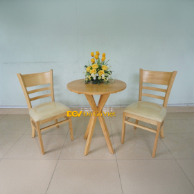 Bộ Bàn Ghế Phòng Ngủ Khách Sạn Gỗ Cao Su Giá Rẻ