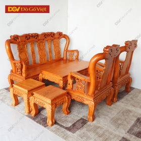 Bộ Bàn Ghế Salon Gõ Đỏ Cao Cấp Tay 10 6 Món Đẹp Giá Tốt