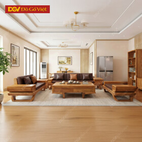 Bộ Bàn Ghế Sofa Gỗ Gõ Đỏ Cao Cấp Cho Phòng Khách Nhà Phố