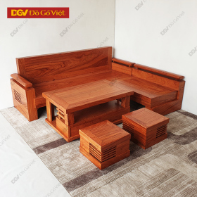 Bộ Bàn Ghế Sofa Góc Hiện Đại Gỗ Hương Đá Đẹp Giá Tốt
