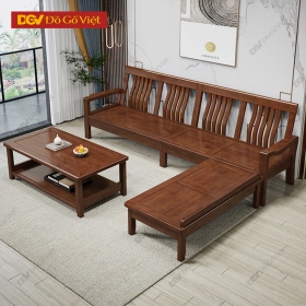 Bộ Bàn Ghế Sofa Nan Cong Góc L Gỗ Căm Xe Đẹp Giá Rẻ
