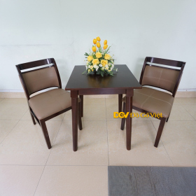 Bộ Ghế Phòng Ngủ Gỗ Tự Nhiên Sơn Màu Nâu Đẹp Chất