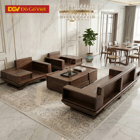 Bộ Sofa 2 Đối Óc Chó Hiện Đại Chân Thuyền Tối Giản Tinh Tế