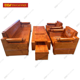 Bộ Sofa Đối Hiện Đại 6 Món Gỗ Hương Đá Màu Tự Nhiên Đẹp Rẻ