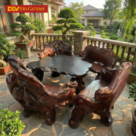 Bộ Sofa Gỗ Còng Dáng Uốn Lượn Bề Thế Tự Nhiên