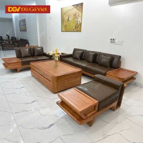Bộ Sofa Phòng Khách Biệt Thự Rộng Gỗ Gõ Đỏ Nguyên Chất 100%