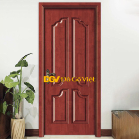 Cửa Gỗ Thông Phòng 1 Cánh Khung Gỗ Bao Viền