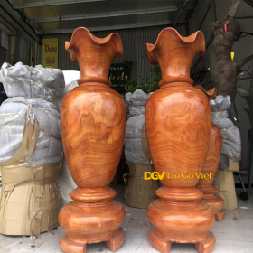 Đôi Lục Bình Gỗ Hương Đỏ Nhóm 1 Cao Cấp Cao 1m8 Đẹp Giá Rẻ