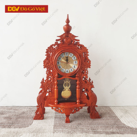 Đồng Hồ Để Bàn Gỗ Hương Đá Mini Đẹp Giá Rẻ