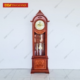Đồng Hồ Gỗ Hương Đá Tháp Đầu Tròn Đẹp Giá Rẻ