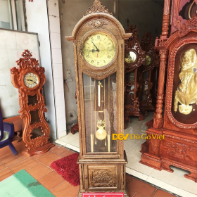 Đồng Hồ Gỗ Mun Đuôi Công Tháp Đầu Tròn Đẹp Giá Rẻ