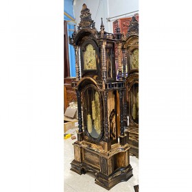 Đồng Hồ Quả Lắc Tháp 3D Gỗ Mun Lào Cao Cấp Giá Tốt