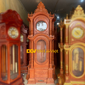 Đồng Hồ Quả Lắc Tháp Đại Gỗ Hương Đá Cao 2m7 Đẹp Giá...