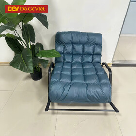 Ghế Bập Bênh Thư Giản Khung Sắt Tĩnh Điện Bọc Da PU Đẹp