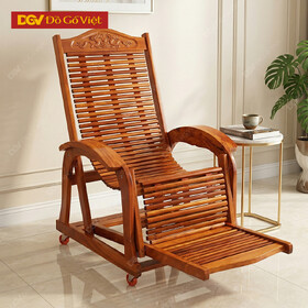 Ghế Dây Gỗ Căm Xe Lá Nhỏ Nằm Thư Giãn
