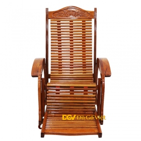 Ghế Dây Nằm Thư Giãn Gỗ Căm Xe Lá Lớn