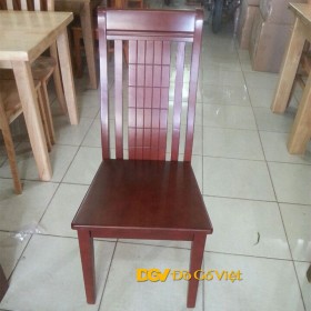 Ghế Lưng Cao Gỗ Cao Su Caro Màu Nâu Cánh Gián