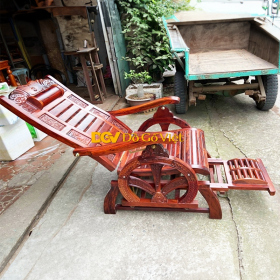 Ghế Lười Thư Giãn Massage Gỗ Cẩm Lai Tự Nhiên Đẹp Giá Tốt