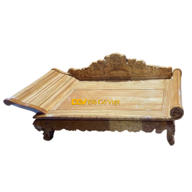 Ghế Phương Lười Gỗ Gõ Đỏ Thiết Kế Hoàng Gia Sang Trọng