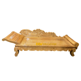 Ghế Phương Lười Gỗ Gõ Đỏ Tinh Tế Cho Phòng Khách