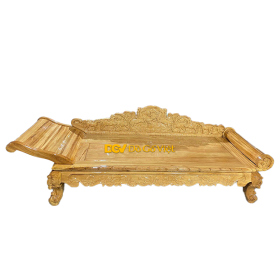 Ghế Phương Lười Thư Giãn Gỗ Gõ Đỏ Phong Cách Cổ Điển