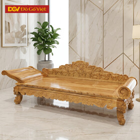 Ghế Phương Lười Thư Giãn Gỗ Gõ Đỏ Phong Cách Cổ Điển