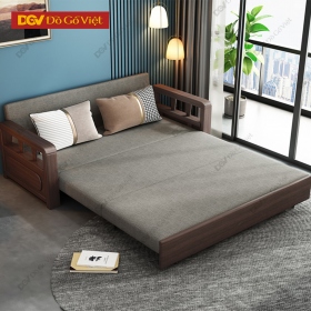 Ghế Sofa Giường Gỗ Tự Nhiên Thiết Kế Thông Minh Tiện Ích