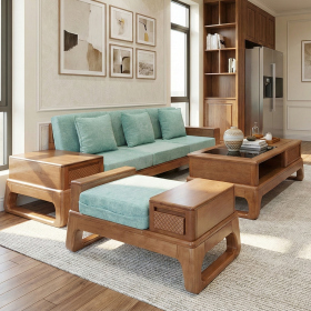 Ghế Sofa Gỗ 1 Băng Nhỏ Gọn Hiện Đại Đẹp Mẫu Mới 2026