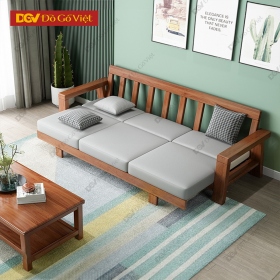 Ghế Sofa Văng Hiện Đại Gỗ Căm Xe Khung Nan Mẫu Mới Đẹp