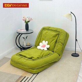 Ghế Thư Giản Bệt Tatami Bọc Vải Màu Xanh Lá Hiện Đại