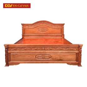 Giường Gỗ Giá Rẻ Kiểu Vòm Cổ Điển Chạy Hoa Văn Đẹp