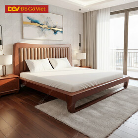 Giường Gỗ Sồi Nga 1m6 x 2m Chân Cong Độc Đáo Mới 2025