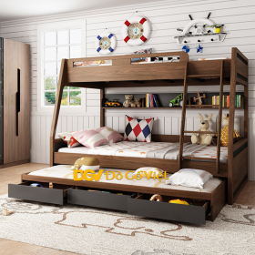 Giường Nằm 2 Tầng Cho Trẻ Em Có Hộc Kéo Hông Đa Năng