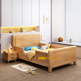 Giường Nằm Trẻ Em Màu Sồi Tự Nhiên Đẹp