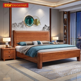 Giường Ngủ Gỗ Căm Xe Chân Cao Tiện Nghi Cho Gia Đình
