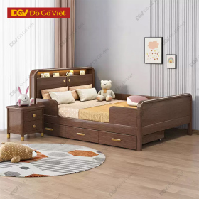 Giường Ngủ Gỗ Sồi Tích Hợp Ngăn Kéo Lưu Trữ Thông Minh