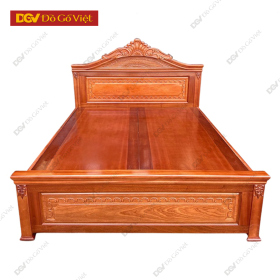 Giường Ngủ Gỗ Tự Nhiên Đẹp Kiểu Âu Cổ Điển Sang Trọng