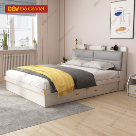 Giường Ngủ Thông Minh Gỗ MDF Lõi Xanh Chống Ẩm Bọc Nệm Đẹp