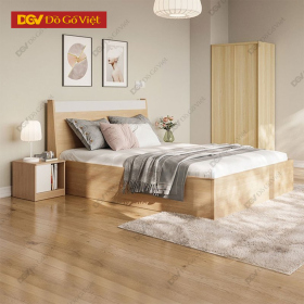 Giường Ngủ Tích Hợp Chứa Đồ Gỗ MDF Chống Ẩm Đẹp Bền Rẻ