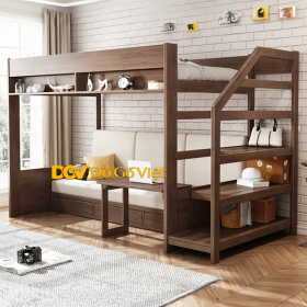 Giường Tầng Đa Năng Có Kệ Để Đồ Dùng Cá Nhân Cho Trẻ Nhỏ
